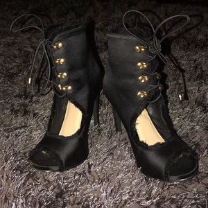 SHOEDAZZLE STILETTO HEELS/ HEELED BOOTIES